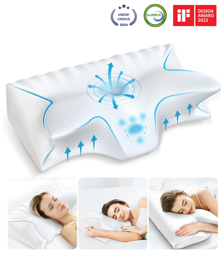 CozyRest® Nackenkissen aus Schaumstoff mit Formgedächtnis